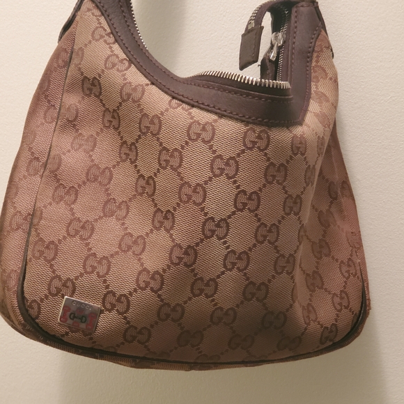 Authentic Gucci  Monogram Brown Shoulder Bag - Picture 8 of 16